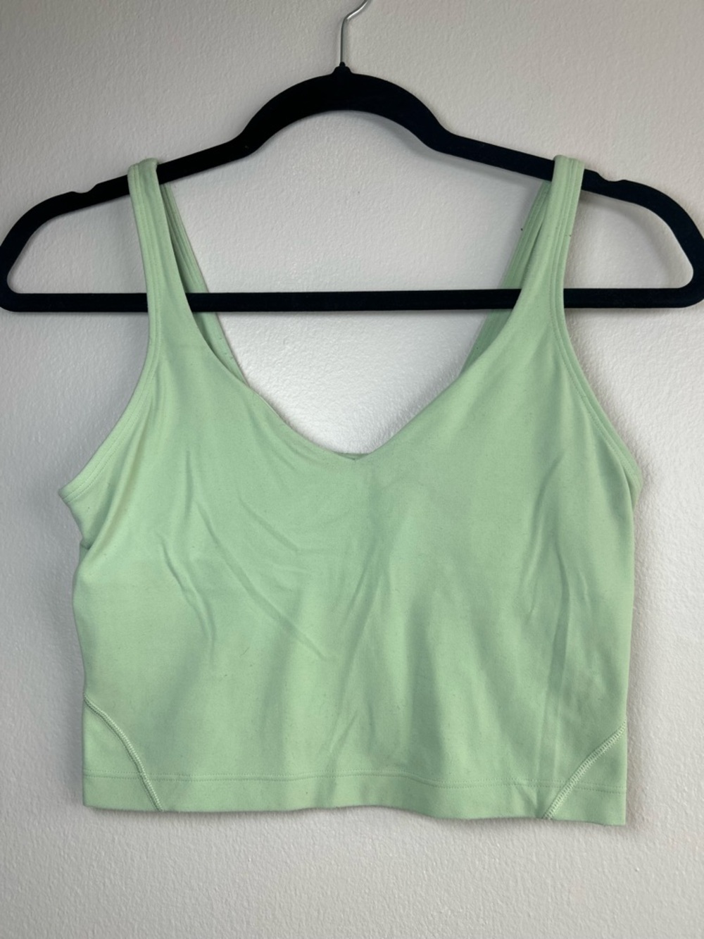 Lululemon Light Mint Green Cropped Tank Top